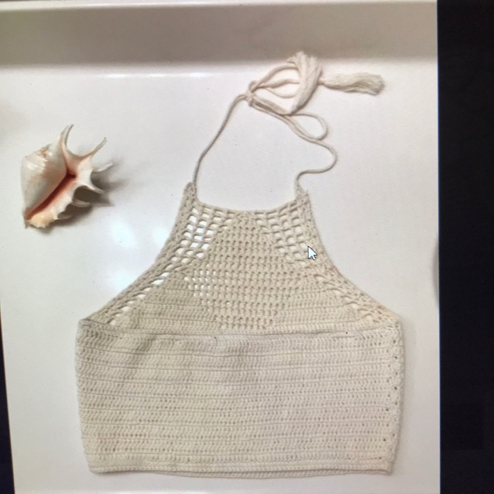 Rue21 Crocheted White  Top